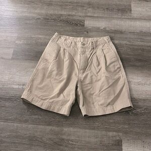 women’s dockers pleated khaki dad shorts